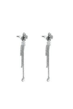 Katia Silver Flower Drop Earrings -Alamour The Label Shop 119 5eb7e7cf 541e 4e33 87ae 534f33d95ed4