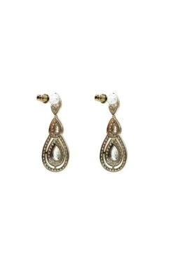 Elaine Gold Embellished Drop Earrings -Alamour The Label Shop 13 c4a9eb96 1b2f 41d5 a49c fda584283285