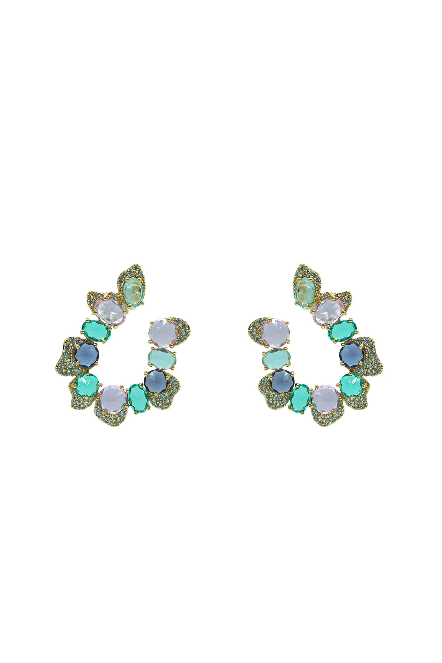Kasia Multicoloured Gem Earrings 3 Kasia Multicoloured Gem Earrings