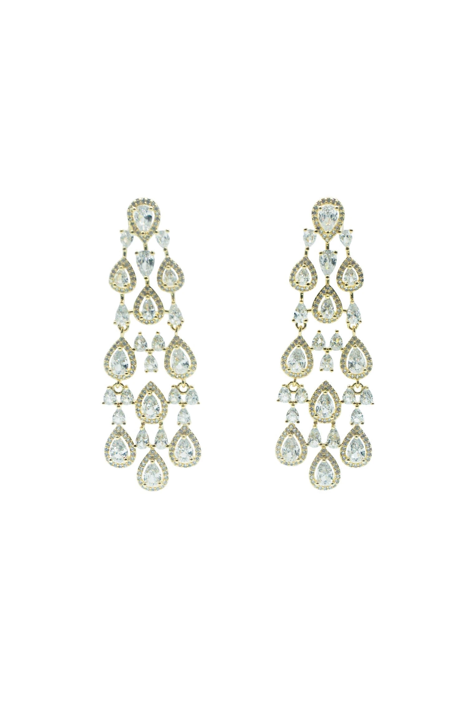 Juliet Gold Chandelier Earrings 3 Juliet Gold Chandelier Earrings