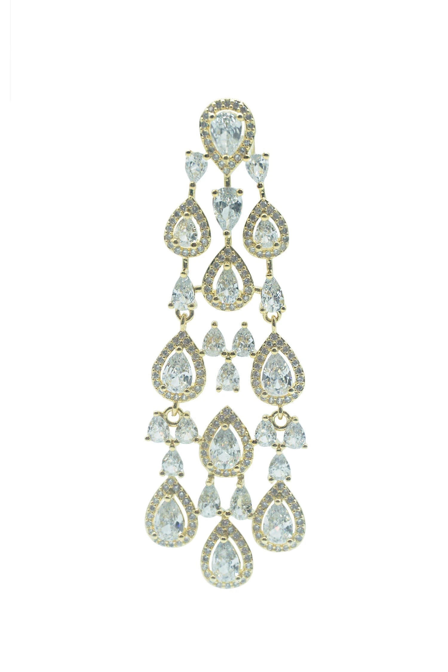 Juliet Gold Chandelier Earrings 4 Juliet Gold Chandelier Earrings - Image 2