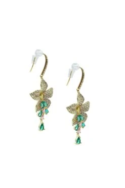 Suzette Flower Gem Earrings -Alamour The Label Shop 30 0a1dc768 cfc6 45f6 ba63 f865e95e0a3f