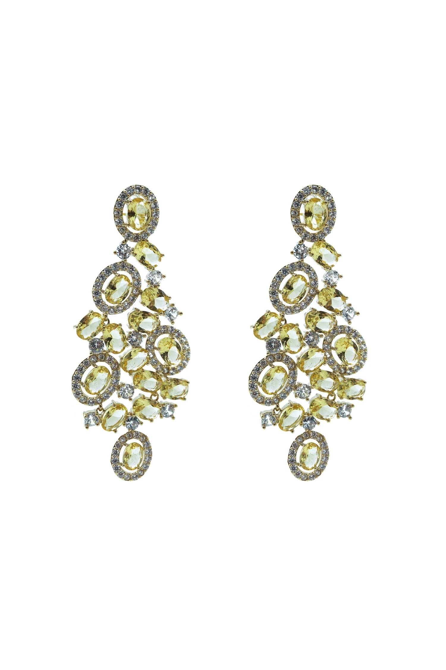 Blanche Yellow Gem Earrings 3 Blanche Yellow Gem Earrings
