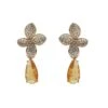 Beatrice Amber Pendant Earrings 2 Beatrice Amber Pendant Earrings -Alamour The Label Shop 366