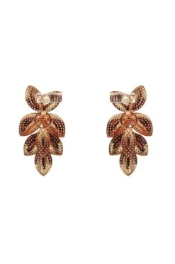 Galina Rose Gold Embellished Earrings -Alamour The Label Shop 374 aa7524ed 1e24 4ece 98eb f754c8ec154a