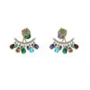 Maeve Multicoloured Lion Statement Earrings