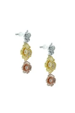Perla Floral Trio Earrings -Alamour The Label Shop 406