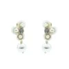 Averie White Flower Pearl Earrings -Alamour The Label Shop 408