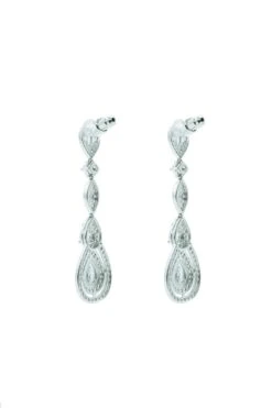 Manon Silver Teardrop Earrings 7 Manon Silver Teardrop Earrings -Alamour The Label Shop 478