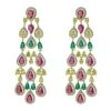 Juliet Multicoloured Chandelier Earrings -Alamour The Label Shop 480
